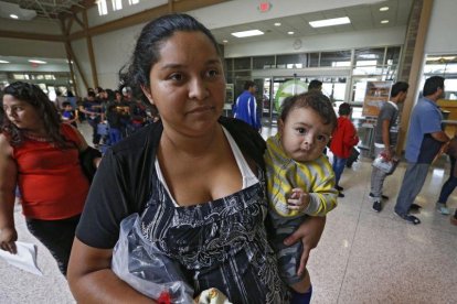 Inmigrantes detenidos en la frontera de EEUU y México.