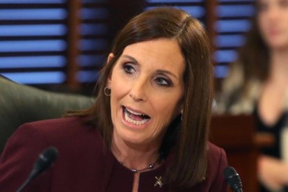 La senadora Martha McSally este miércoles en el Senado.