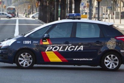 Un coche patrulla de la Policía Nacional.