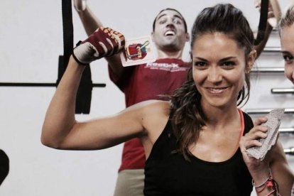 Eva Fernández, durante uno de sus entrenamientos deportivos.