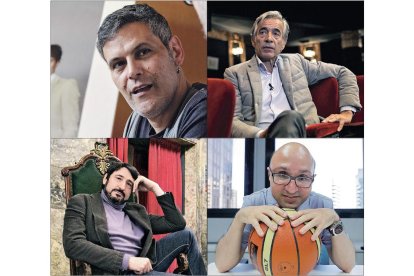 Roberto Enríquez, Imanol Arias, Carmelo Gómez y Jesús Vidal. ÁNGEL MEDINA/MARÍA PAULINA RODRÍGUEZ/JAVIER CEBOLLADA/ÁNGEL DÍAZ