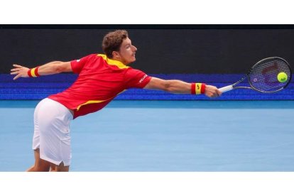 Pablo Carreño sumó un triunfo que metía a España en las semifinales. GRAY