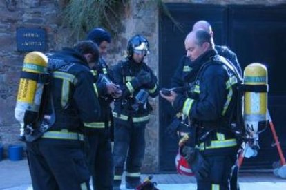 Los bomberos de Ponferrada recibieron formación en la Mina Escuela de Folgoso.