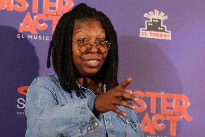 Whoopi Goldberg, en la presentación del musical 'Sister act', en Barcelona en octubre del 2014.