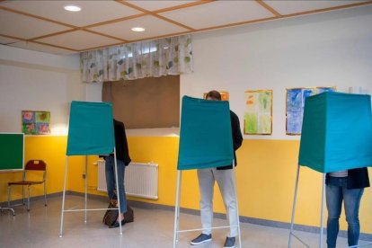 Cabina de votación en Estocolmo