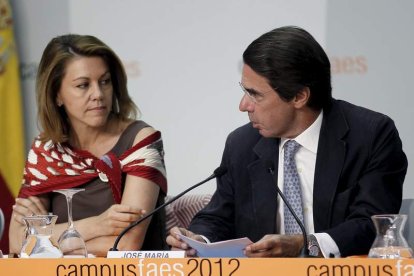 Cospedal y Aznar, en la inauguración de la novena edición del campus de la Fundación Faes.