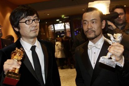 El actor Liao Fan y el director Diao Yinan.