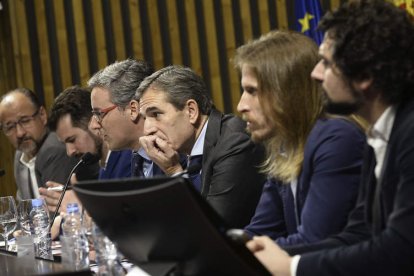 Los portavoces de los grupos políticos participan en un encuentro en Valladolid. NACHO GALLEGO