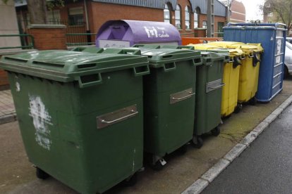 Imagen de varios contenedores de basura en una localidad de la provincia. RAMIRO