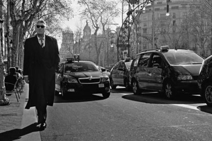 Loquillo, fotografiado en el paseo de Gràcia de Barcelona.