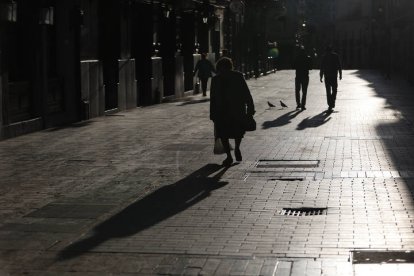 Calle ancha de León durante el confinamiento-.