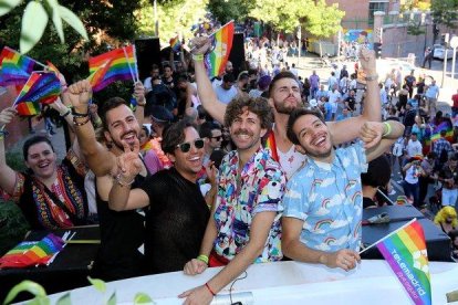 Fiesta del orgullo Gay en Madrid.