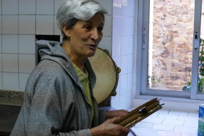 María Lucía Martínez, una de las pandereteras participantes