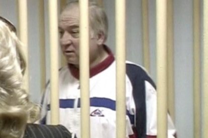 El exespía ruso Serguéi Skripal, en una cárcel militar de Moscú, en el 2006.