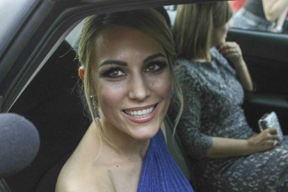 Edurne, el pasado 20 de mayo, acude a la boda de Risto Mejide y Laura Escanes.