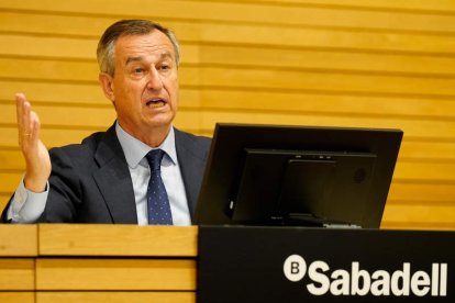 César González-Bueno, consejero delegado de Banco Sabadell. ENRIC FONTCUBERTA