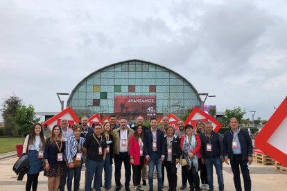 Representantes socialistas leoneses en el 40º Congreso Federal que se celebra en Valencia. DL