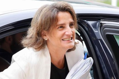 La ministra para la Transición Ecológica, Teresa Ribera, en su reciente visita a Luxemburgo.  JULIEN WARNAND