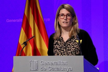 Elsa Artadi, durante una rueda de prensa.