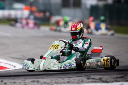 David Vidales estrena la temporada competitiva en la WSK Super Master italiana de Adria. NACHO NÚÑEZ