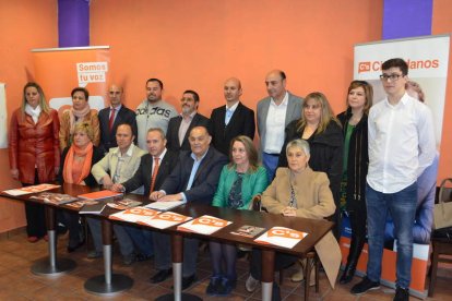 Candidatura de Ciudadanos en Valencia de Don Juan.