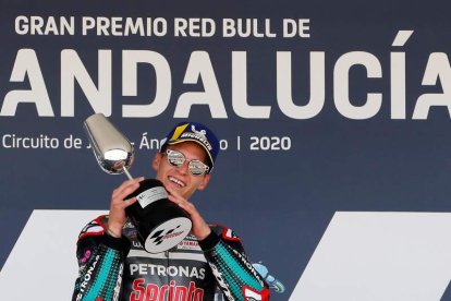 Quartararo fue el más rápido en el GP de España. R. RÍOS