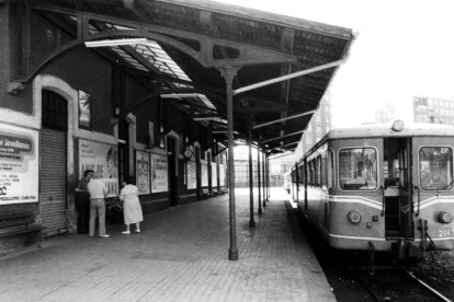 Andenes de la estación de Matallana, un punto referente de la historia de León. ARCHIVO