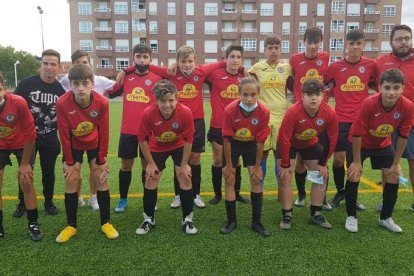 Formación del equipo del San Andrés que disputa la Liga Volvemos de categoría cadete. DL