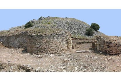 Restos del castillo de Alba, el más antiguo de León