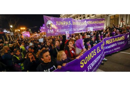 Manifestación organizada por el Movimiento Feminista de Madrid. JUAN CARLOS HIDALGO