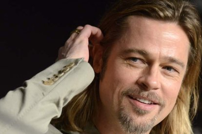 El actor estadounidense Brad Pitt durante la presentación de su película, ayer, en Cannes.