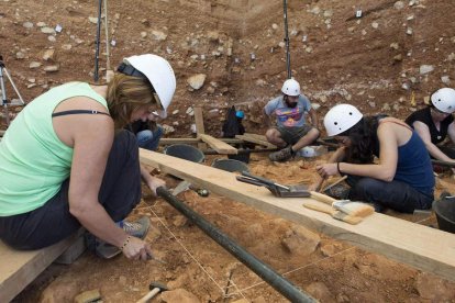 Trabajos en Gran Dolina de Atapuerca, en una imagen de archivo. SANTI OTERO