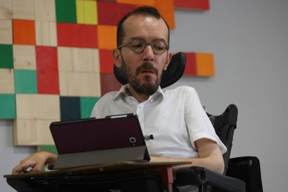 El portavoz de Unidos Podemos, Pablo Echenique, en una imagen de archivo.