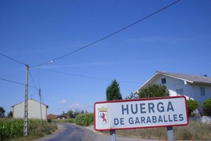 Entrada a la localidad de Huerga de Garaballes, donde se produjo la detención.