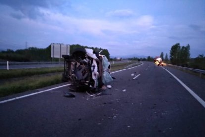 accidente de trafico en la A6