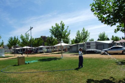 el camping Vía de la plata de la bañeza cuenta con ciento veintinueve parcelas. ARCHIVO