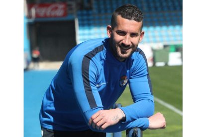 Óscar Sielva es duda para el partido de mañana. FERNANDO DÍAZ