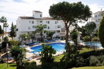 La piscina de Mijas donde se ahogaron el padre y sus dos hios.