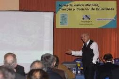 El director del Ciemat, el mes pasado en unas jornadas en Ponferrada