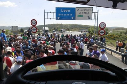 Las protestas mineras generaron disturbios. RAMIRO