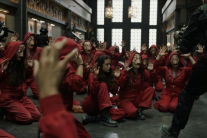 Secuencia de la serie de Antena 3 La casa de papel.