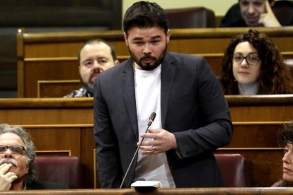 Gabriel Rufián, en el Congreso de los Diputados.