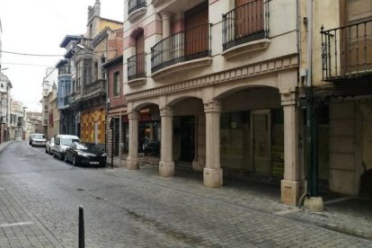 Una calle de la localidad de La Bañeza.