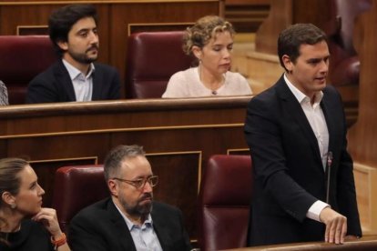 Albert Rivera, este miércoles en el Congreso durante la sesión de control al Gobierno.