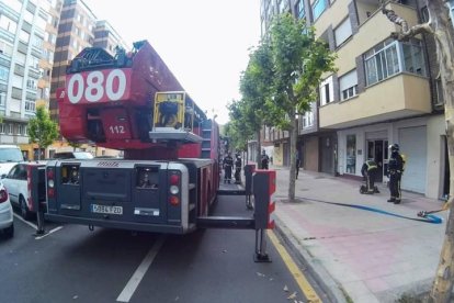 Los Bomberos de León controlaron rápidamente la situación