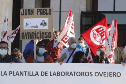 Protesta contra la situación que padece Ovejero. RAMIRO