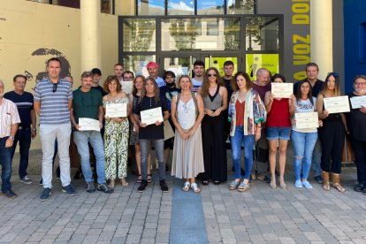 La delegada territorial cerró hoy cinco cursos mixtos de formación en El Bierzo. DL