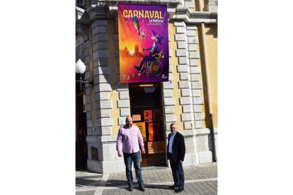 Lobato y Palazuelo durante la presentación del Carnaval. A. R.