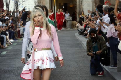 Último desfile de María Lafuente en la pasarela de la Semana de la Moda de Madrid. La diseñadora leonesa vuelve a presentar colección el próximo martes. RAQUEL P. VIECO