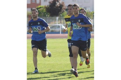 Fofo, durante el entrenamiento celebrado ayer por la tarde.